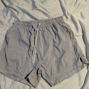 Men's White Athletic Shorts